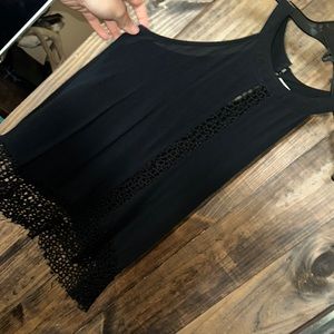 Women’s high neck crochet top